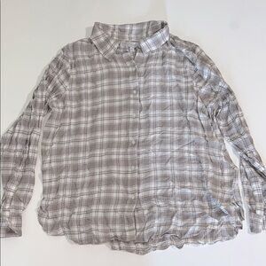 Lucky Brand Los Angeles Women’s Button Up Long Sleeve Top, L